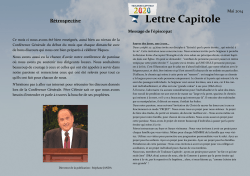 Lettre Capitole - Site officiel de la paroisse de Toulouse Capitole