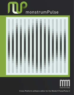 monstrumPulse User Manual (June 2014)