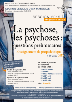 la psychose, les psychoses