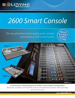 2600 Smart Console