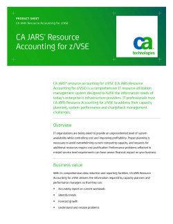 CA JARS Resource Accounting for z/VSE