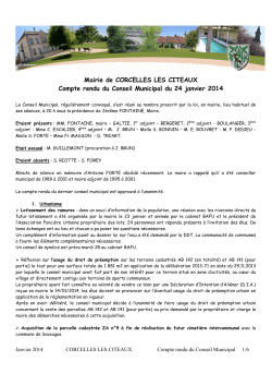CR du 24 janvier 2014 - Commune de CORCELLES-LES