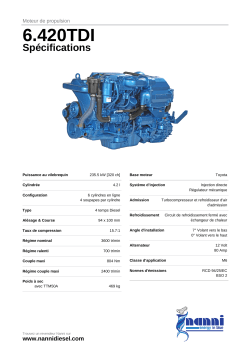 Nanni marine engine Brochure 6.420TDI