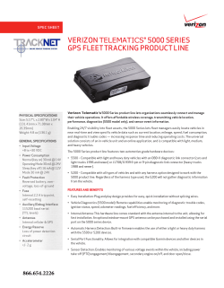 verizon telematics® 5000 series gps fleet tracking