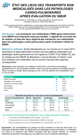 Les transports non m&eacute;dicalis&eacute;s (TNM) apr&egrave;s intervention d