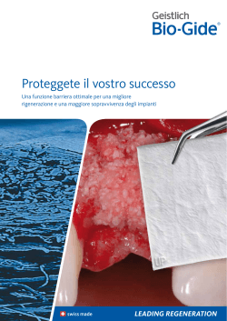Geistlich Bio-Gide ® - Brochure Proteggi il tuo successo