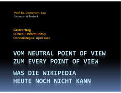 VOM NEUTRAL POINT OF VIEW ZUM EVERY POINT OF - Con.ect