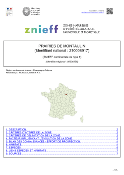 Téléchargez le formulaire de la ZNIEFF au format PDF