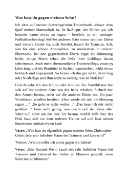Was hast du gegen meinen Sohn - Ehrenamtsdulli