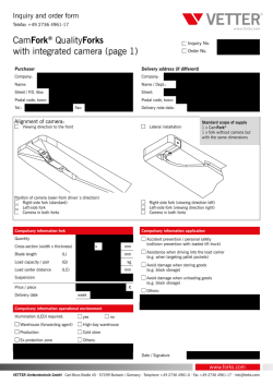 Inquiry form CamFork