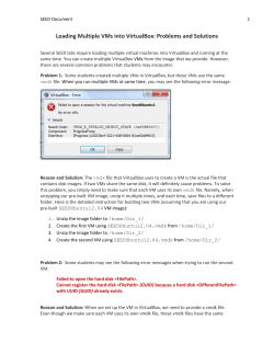 Loading Multiple VMs into VirtualBox: Problem and Solution