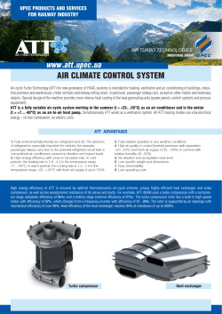 Air climate control system for railway