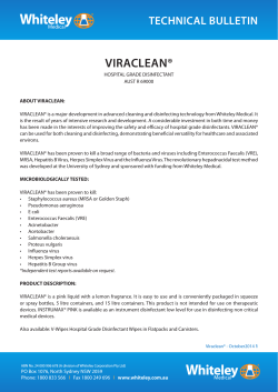 VIRACLEAN® - Whiteley Corporation