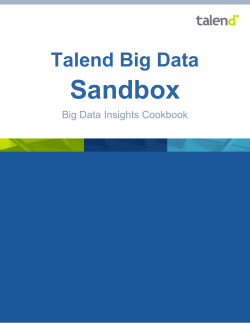 Talend Big Data Sandbox