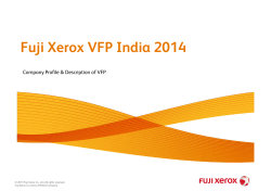 Fuji Xerox VFP India 2014