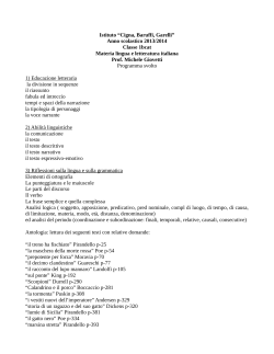 Italiano - Istituto Cigna - Baruffi