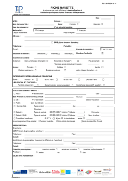 fiche de liaison Tip Top Emploi
