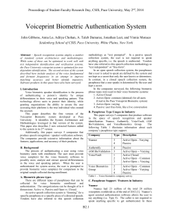 Voiceprint Biometric Authentication System