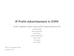 10. IP prefix E-VPN