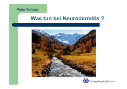 Was tun bei Neurodermitis ?