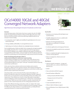 OCe14000 10GbE and 40GbE Converged Network Adapters