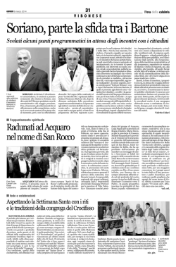 Il Crocifisso e i riti di Pasqua - Confraternita del SS Crocifisso