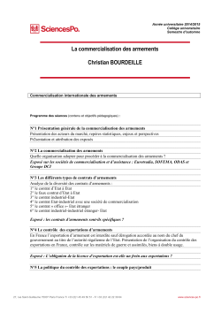 Plan de cours - Sciences Po