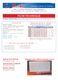 robinet droit TKM