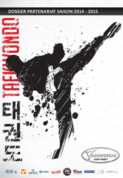Dossier TKD - Taekwondo Saint