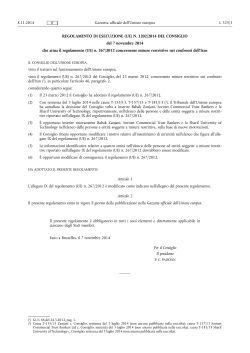 (UE) N. 1202/•2014 DEL CONSIGLIO