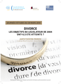 DIVORCE - Barreau de Marseille