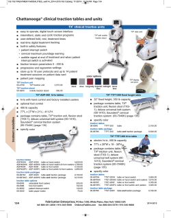 Chattanooga® clinical traction tables and units