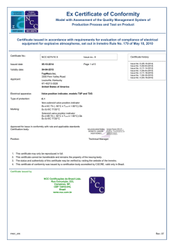 Inmetro - Flameproof (Ex d) - Emerson Process Management