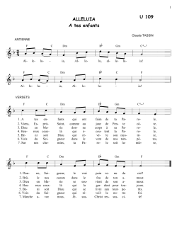 U 109 Alleluia A tes enfants(Tassin)