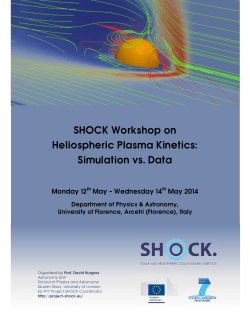 SHOCK Workshop programme