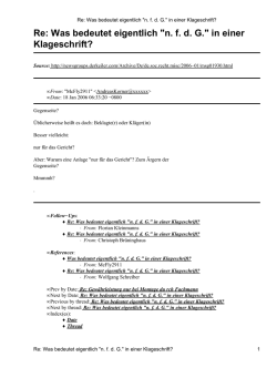 Re: Was bedeutet eigentlich "n. f. d. G." in einer - Derkeiler.com