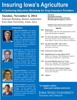 Download a conference brochure. - Iowa State University Extension
