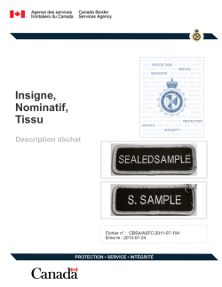 Insigne, Nominatif, Tissu