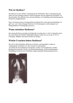 Was ist Skoliose - Schreinerei Schweizer