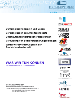WAS WIR TUN KÖNNEN - Die Filmschaffenden