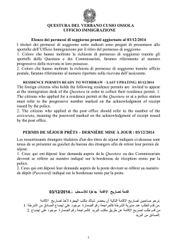 QUESTURA DEL VERBANO CUSIO OSSOLA UFFICIO