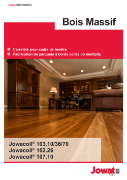Jowat Information - HM No4 - Massivholz reakt. Disp FR