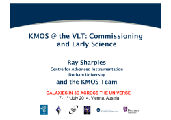 KMOS @ the VLT: Commissioning and Early Science