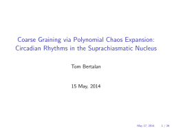 Coarse Graining via Polynomial Chaos Expansion: Circadian