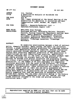 DOCUMENT RESUME ED 277 011 CS 210 202 AUTHOR A