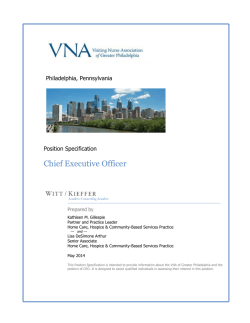 Chief Executive Officer