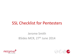 SSL Checklist for Pentesters