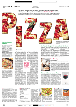 Und was trinkt man nun zur Pizza? - Archiv - Hamburger Abendblatt