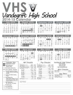 VHS A/B Calendar - Vandegrift High School