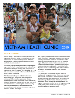 VHC 2010 Newsletter - Vietnam Health Clinic